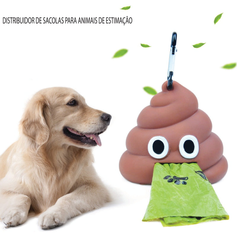 Dispensador saco de lixo para limpeza de fezes Pet