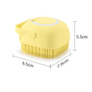 Escova de banho Pet macia e silicone