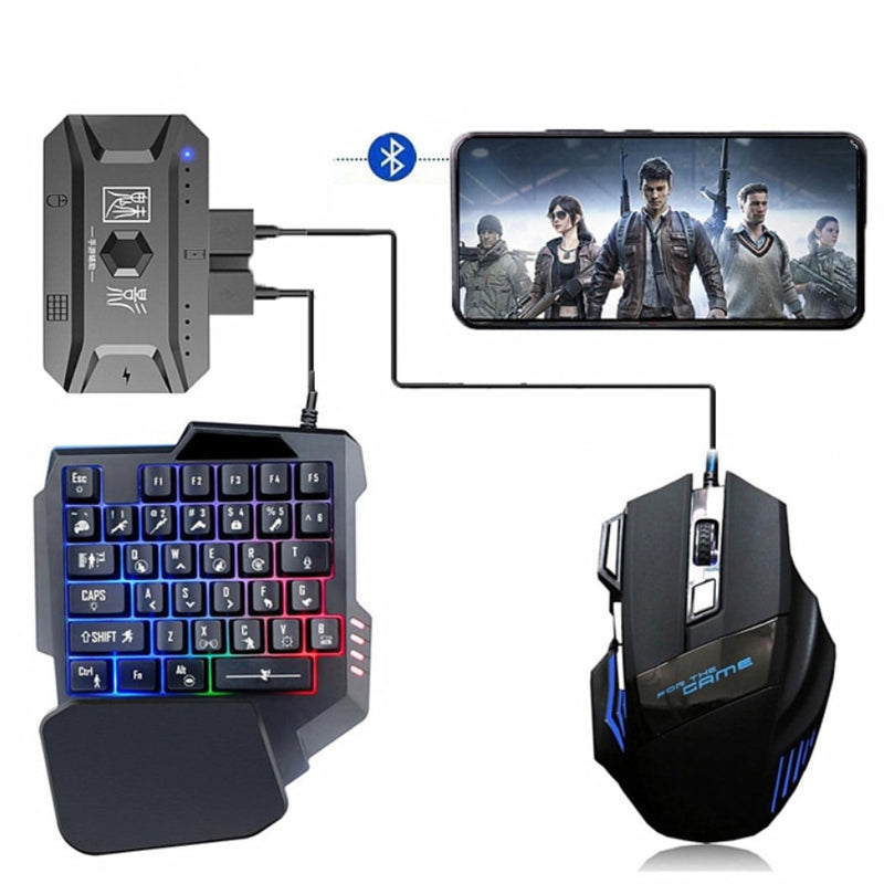 Conversor de Mouse e Teclado para Jogos Móveis com função Multifuncional