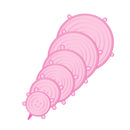 6/12 pçs - Tampas de Silicone Adaptáveis